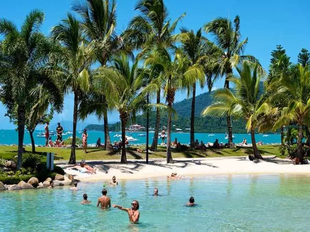 Airlie beach lagoon a great place to relax after a tour