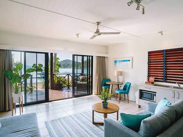 front-beach-cabin beach villa room inside