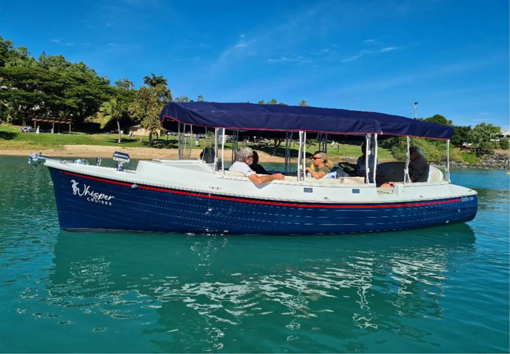 Airlie beach sunset cruise electric boat