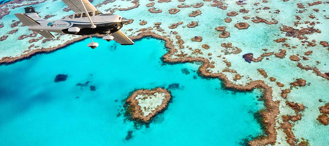 Scenic flight and whitsundays day trip combo