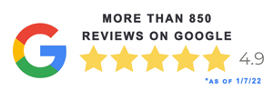 Google Reviews Banner Showing 4.9 Stars