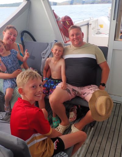 Family on super flyer