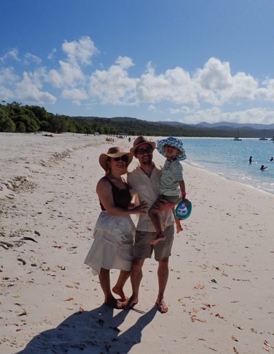 Family picture time in the whitsundays