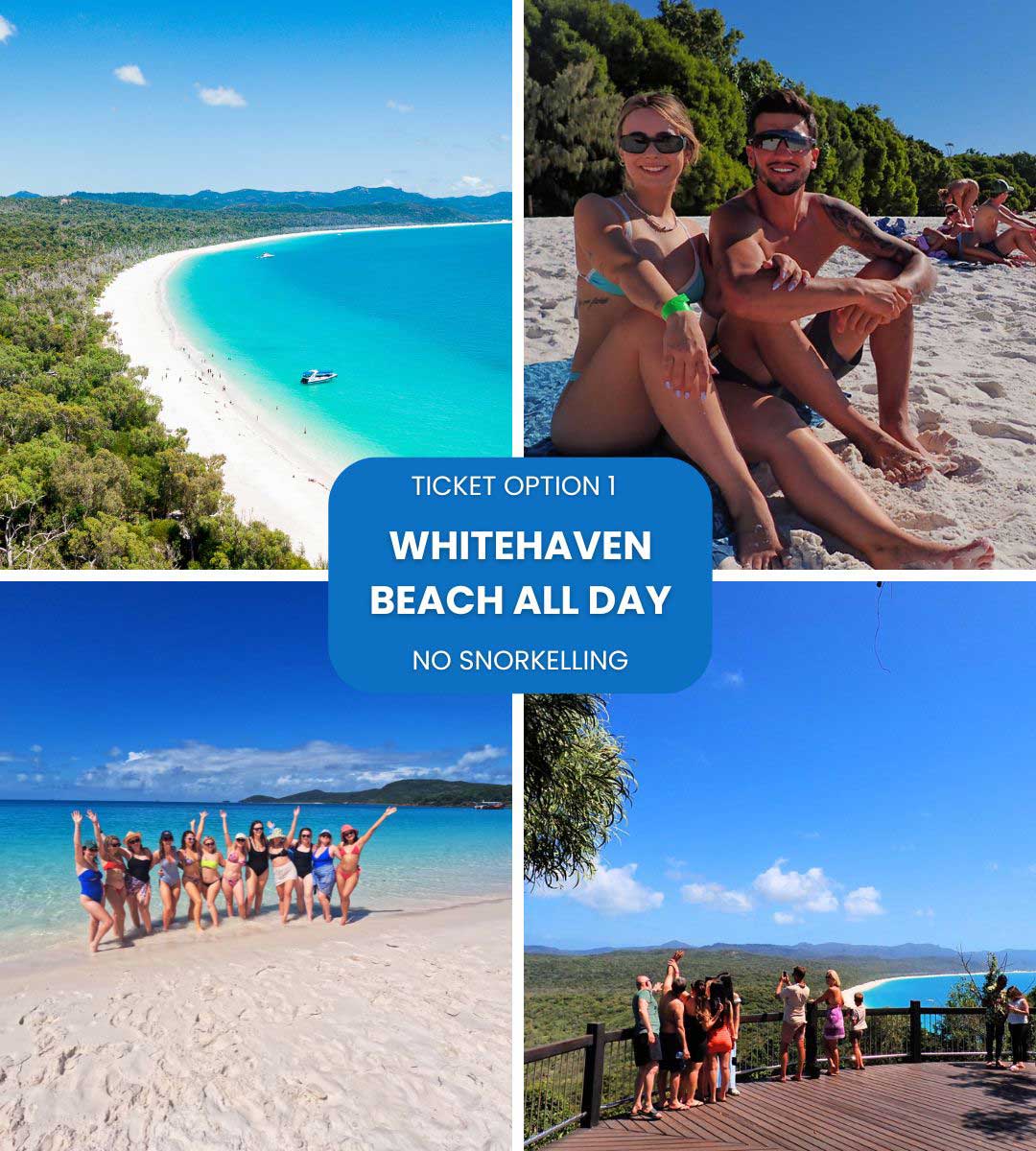 Ticket option 1 whitehaven beach all day